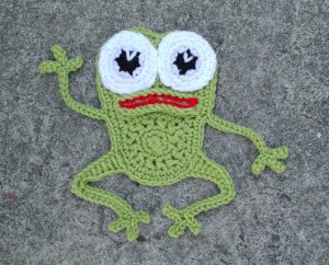 Crochet Frog Applique