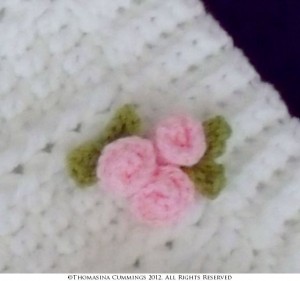 crochet rosebud